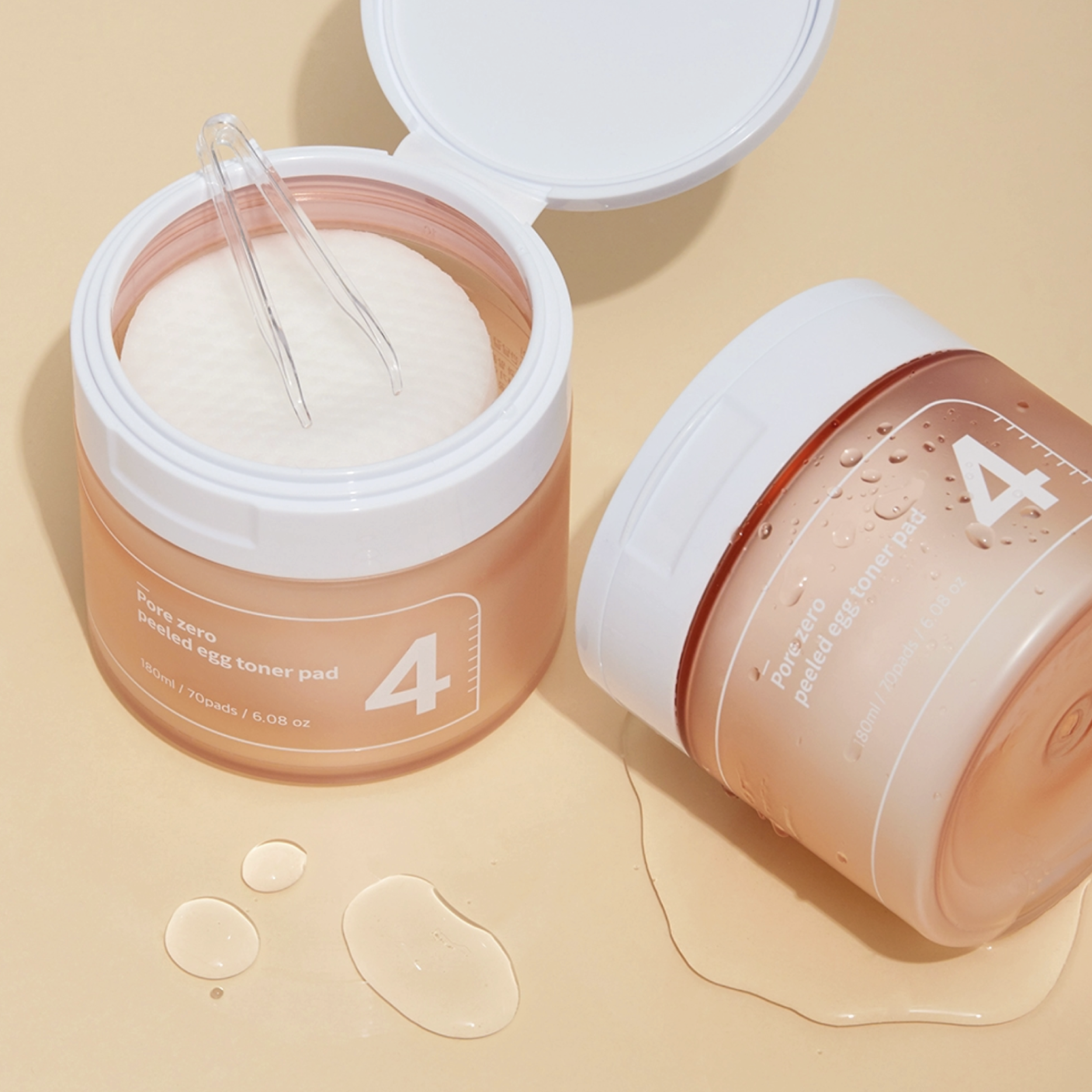 Numbuzin No. 4 Pore Zero Peeled Egg Toner Pad | Tonerpad | Korean Skincare