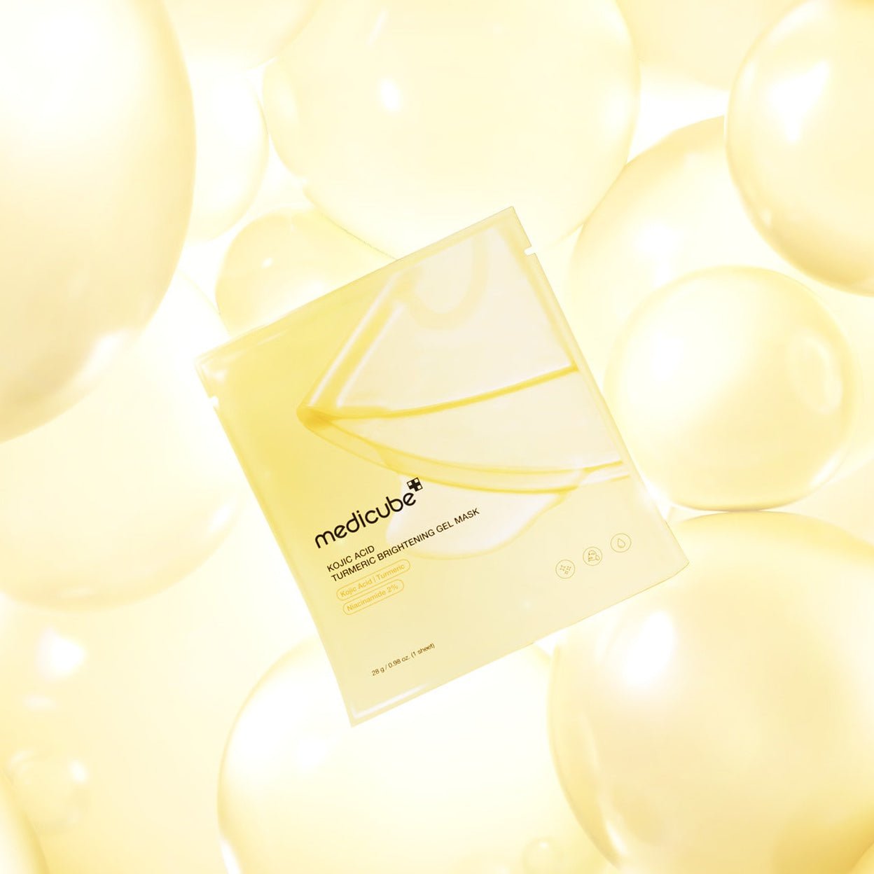 Medicube Kojic Acid Turmeric Brightening Gel Mask | Collagen gel mask for brightening | Medicube face mask | face mask