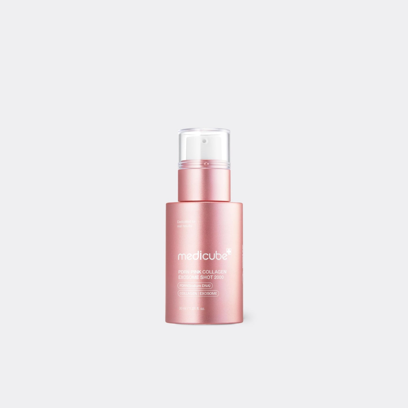 Image of Medicube PDRN 2000 Collagen Shot serum in dropper bottle. Enhances elasticity and deeply nourishes skin.