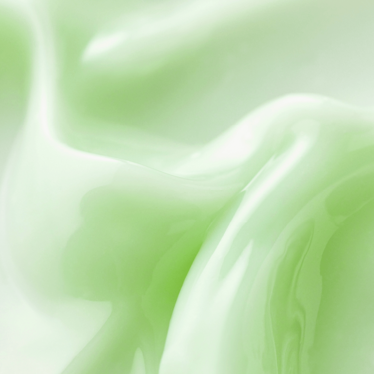 green cream skincare texture