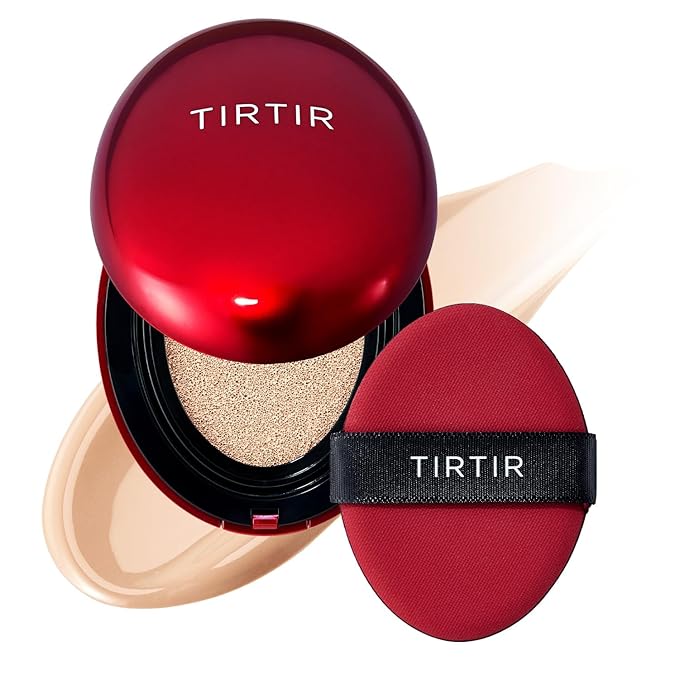 K-Beauty Cushion: TIRTIR Mask Fit Red for flawless, all-day coverage, transfer-proof wear, and a semi-matte finish.