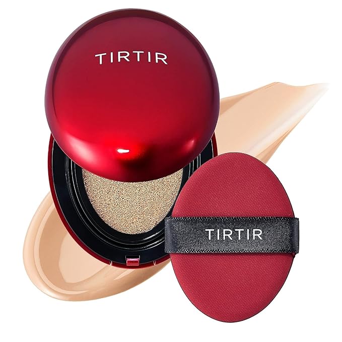 K-Beauty Cushion: TIRTIR Mask Fit Red for flawless, all-day coverage, transfer-proof wear, and a semi-matte finish.