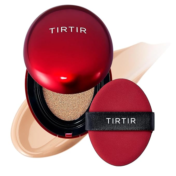 K-Beauty Cushion: TIRTIR Mask Fit Red for flawless, all-day coverage, transfer-proof wear, and a semi-matte finish.