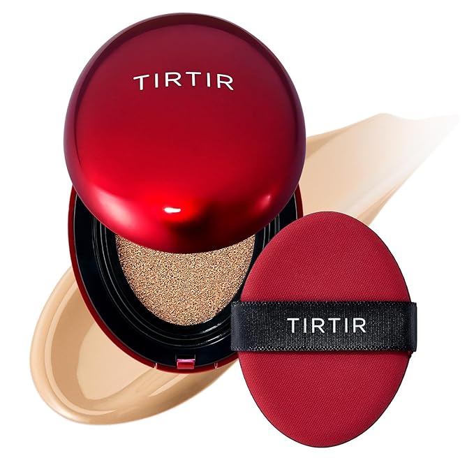 K-Beauty Cushion: TIRTIR Mask Fit Red for flawless, all-day coverage, transfer-proof wear, and a semi-matte finish.