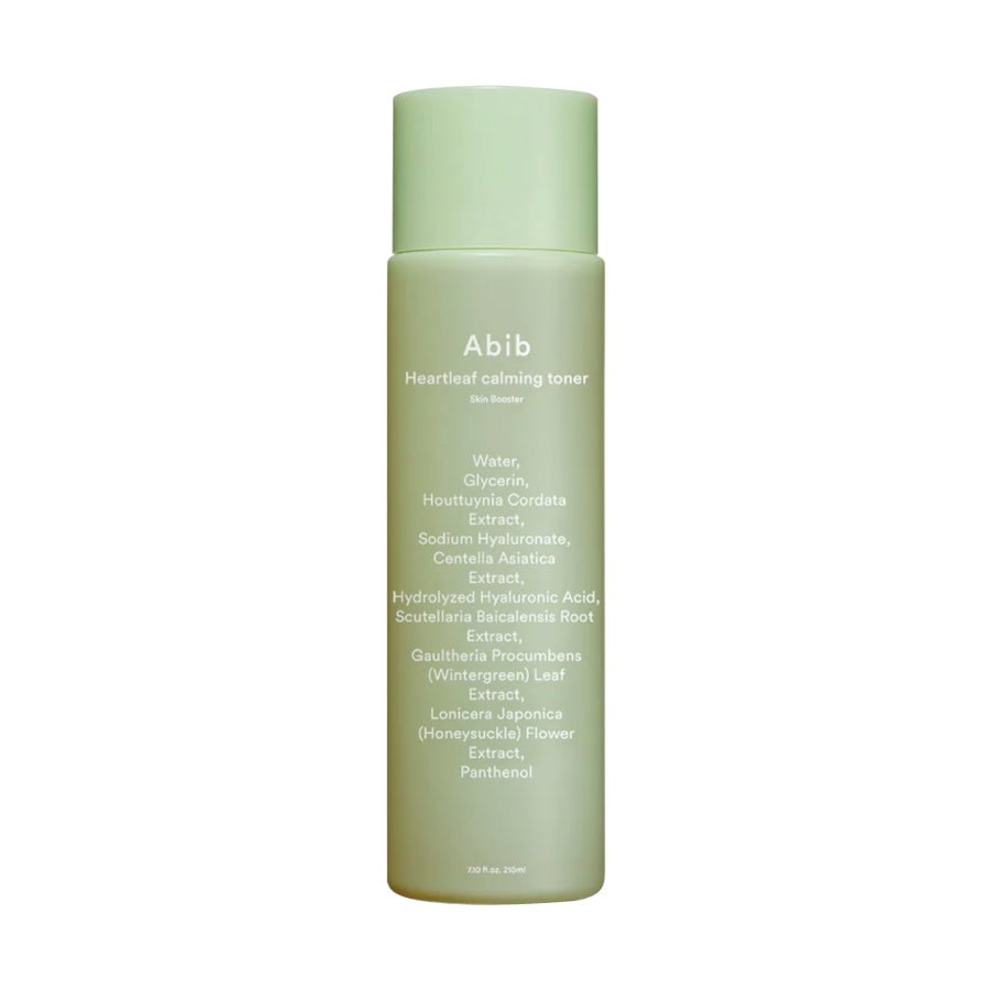 ABIB Heartleaf Calming Toner Skin Booster bottle on white background