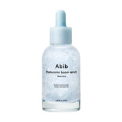 Hyaluronic boom serum bottle with dropper labeled 'Abib' on a white background