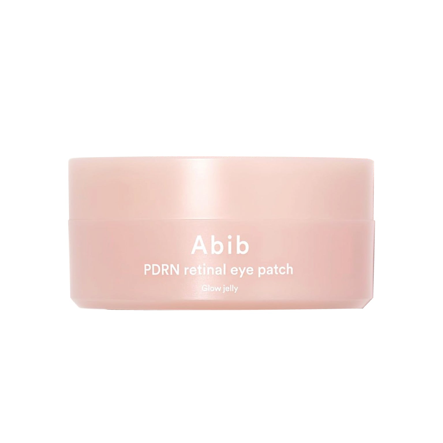 Pink container of Abib PDRN retinal eye patch on a white background