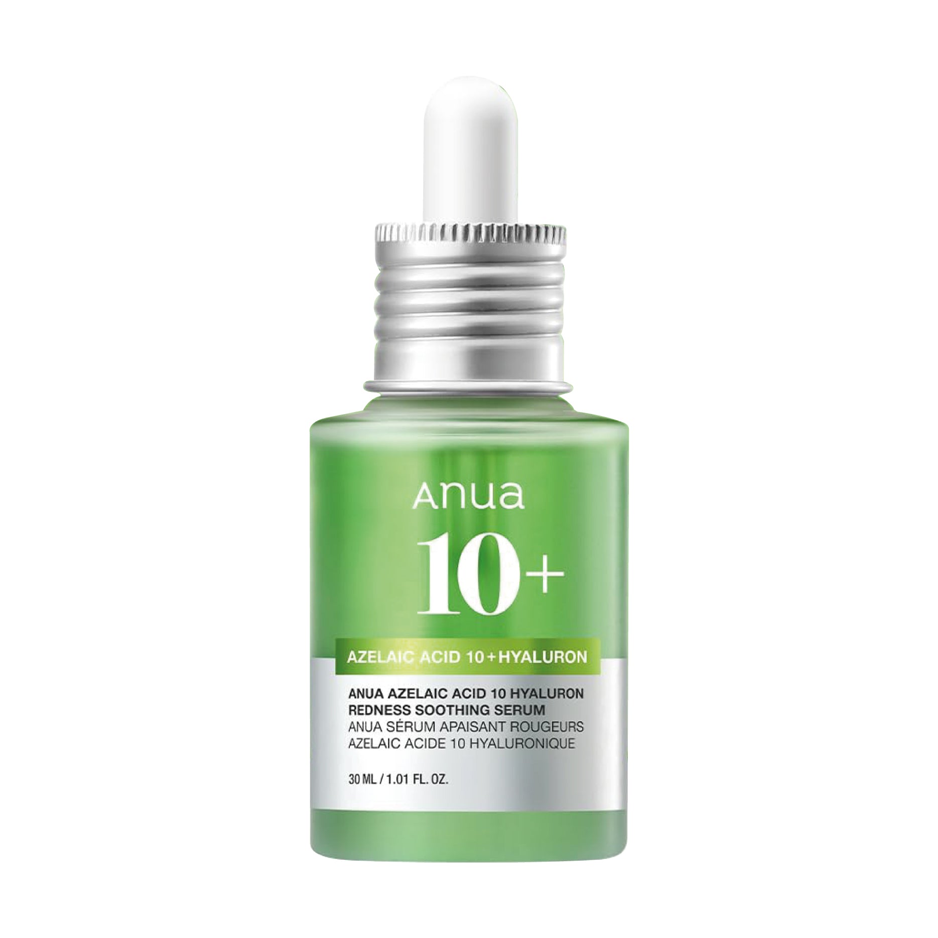 ANUA Azelaic Acid 10 Hyaluron Redness Soothing Serum on a white background