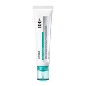 Tube of skincare cream with ANUA PDRN Hyaluronic Acid 100 Moisturizing Cream on a white background