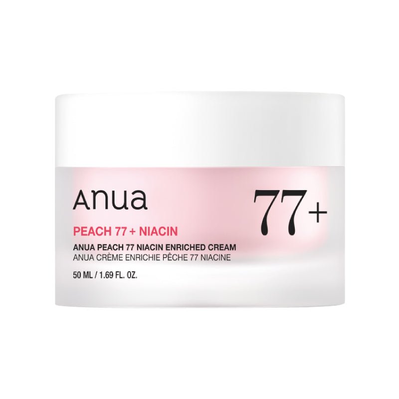 ANUA Peach 77% Niacin Enriched Cream on white background