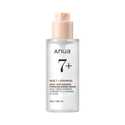 Anua 7+ Rice Ceramide serum bottle on a white background