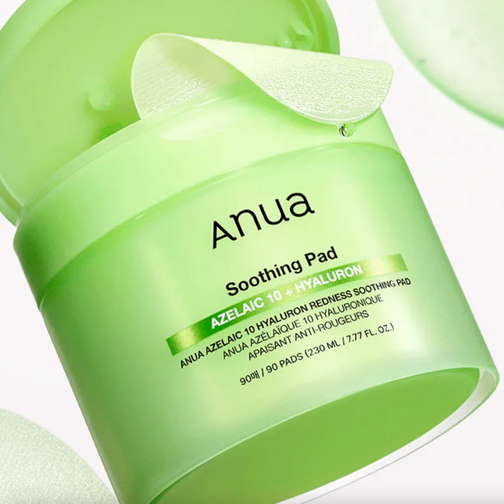 ANUA Azelaic 10 Hyaluron Redness Soothing Pad | Toner pad| azelaic 10| redness | korean skincare | hyaluron| soothing |anua toner pad|