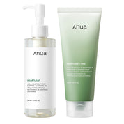 ANUA Heartleaf Double Cleansing Duo Set on white background