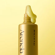 ARENCIA Retinal Booster Shot with a dropper on a yellow background