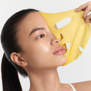 ARENCIA Vitamin C Booster Shot Mask on the face