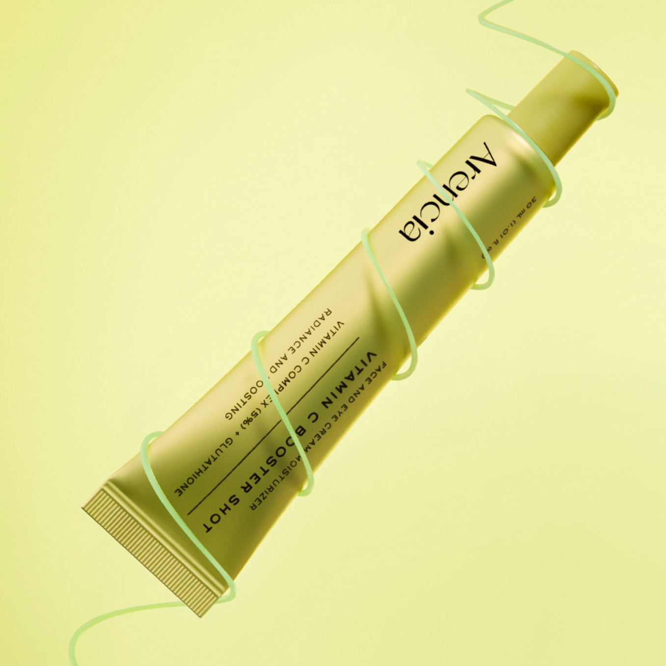 ARENCIA Vitamin C Booster Shot 30ml tube with green yellow line around