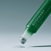 AROMATICA Rosemary Root Volumizing Scalp Ampoule on a gray background