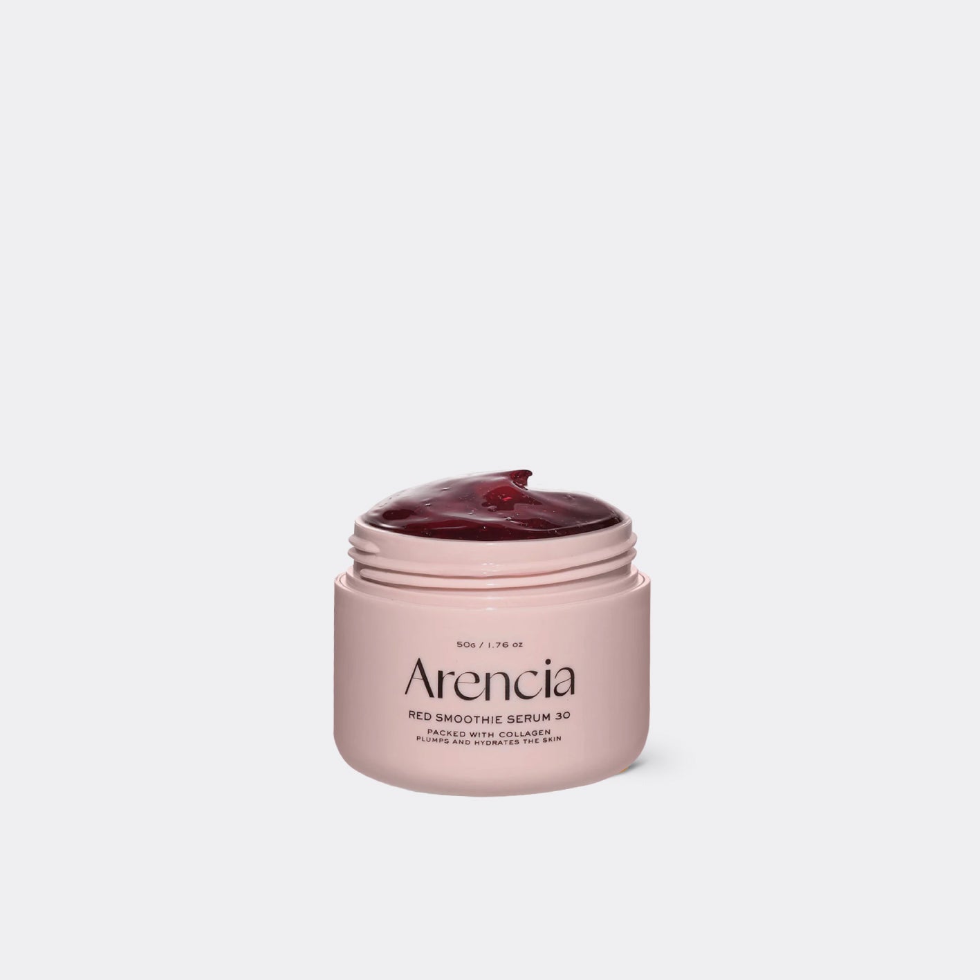 ARENCIA Overnight Red Smoothie Face Mask Serum jar, providing intense nourishment and vitality while sleeping.