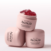 ARENCIA Overnight Red Smoothie Face Mask Serum jar, providing intense nourishment and vitality while sleeping.