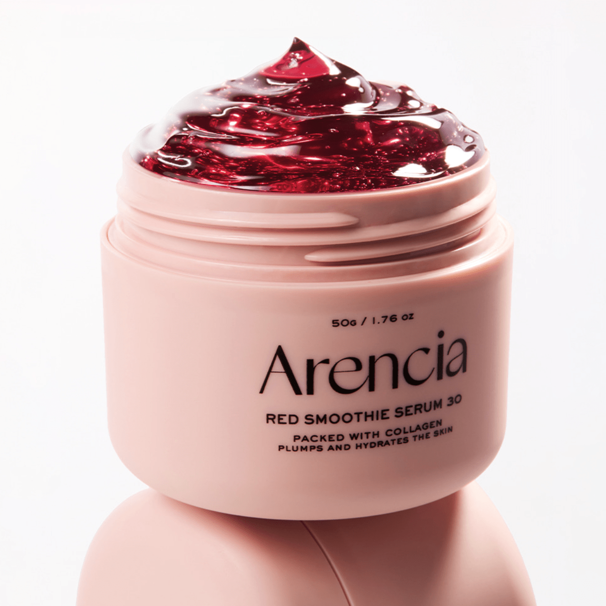 Sleeping mask serum: ARENCIA Red Smoothie for deeply moisturizing, brightening, and boosting skin health overnight.