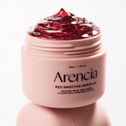 Sleeping mask serum: ARENCIA Red Smoothie for deeply moisturizing, brightening, and boosting skin health overnight.