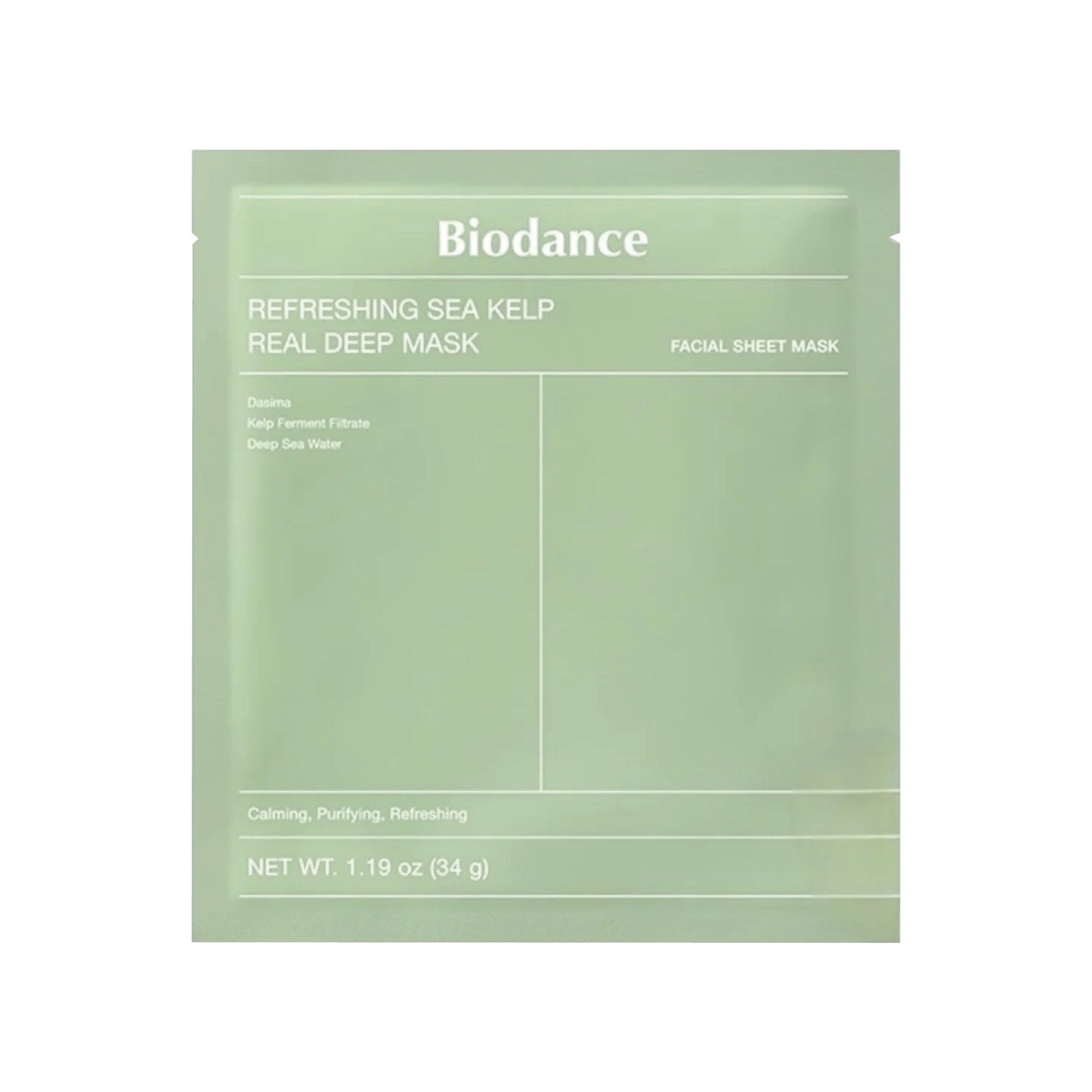 BIODANCE Refreshing Sea Kelp Real Deep Mask on a white background