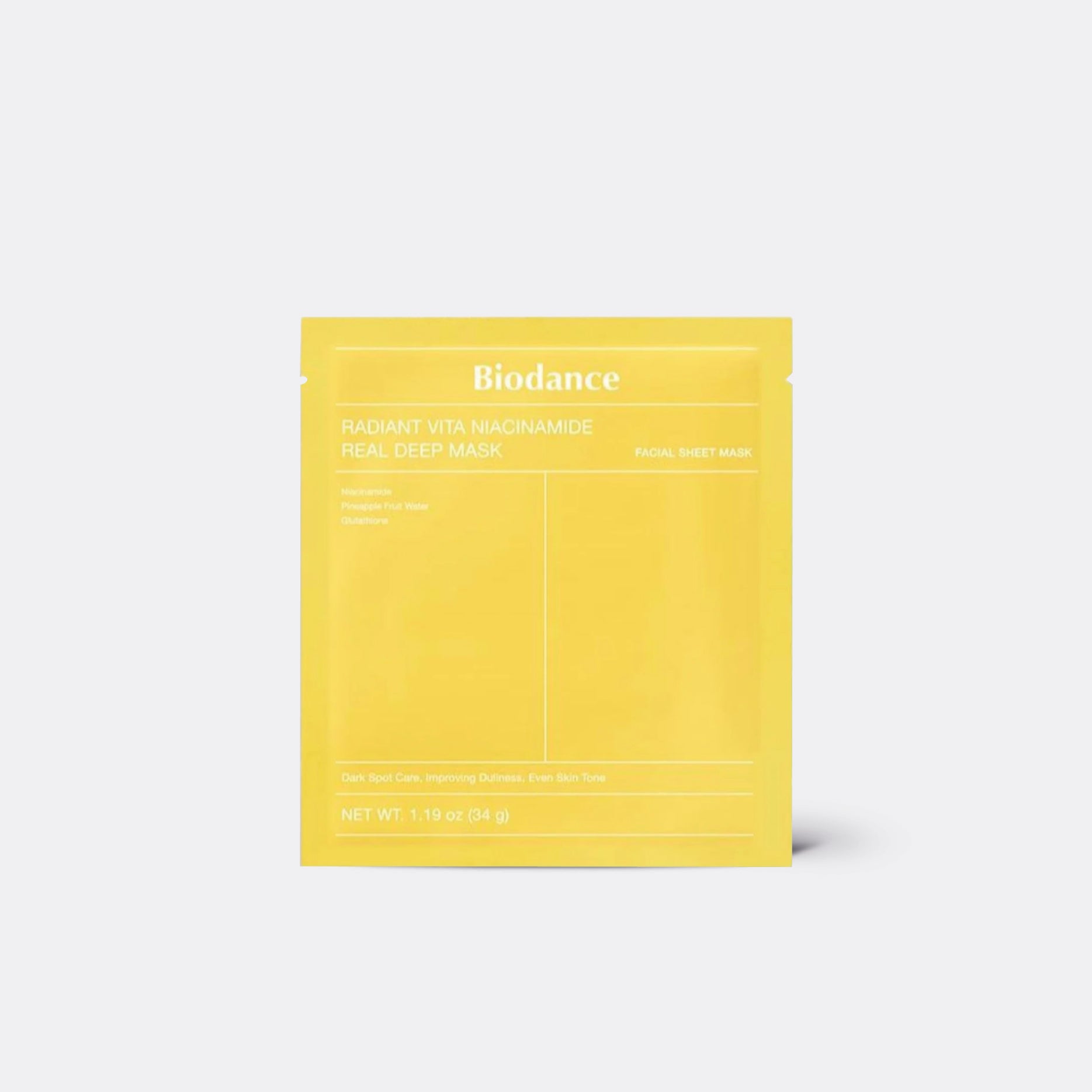 Radiant Vita Niacinamide Real Deep Mask| Biodance real deep mask| niacinamide| niacinamide real deep mask|