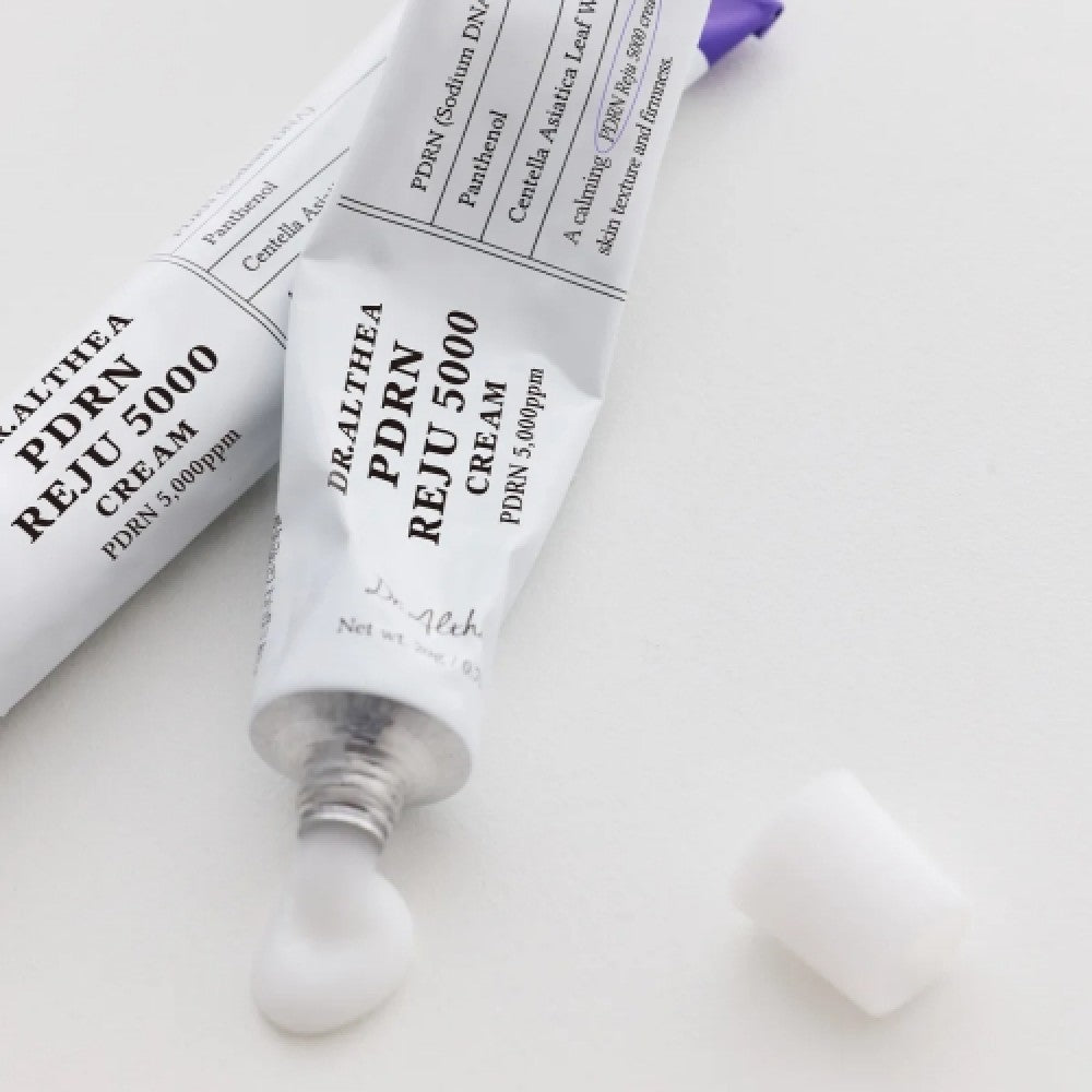 Dr.Althea PDRN Reju 5000 Cream tube open cap on white background