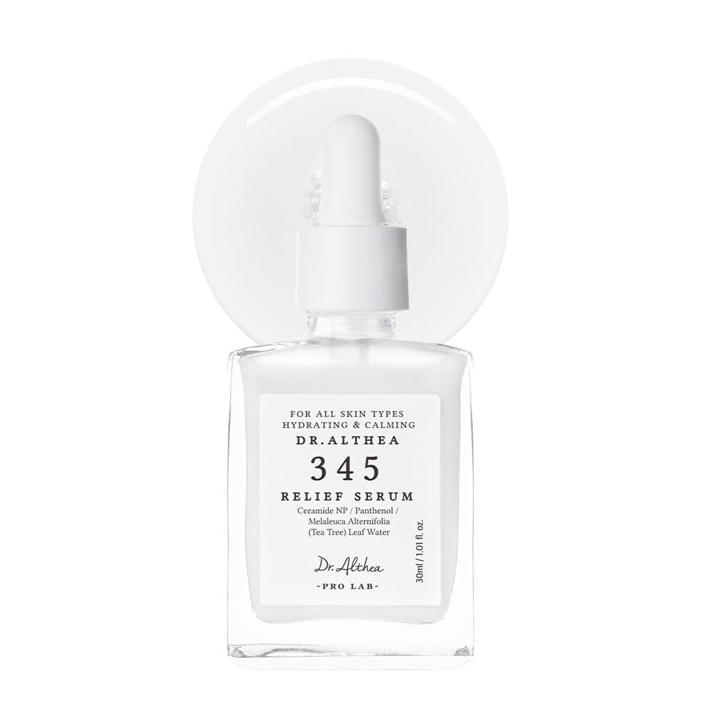 Dr. Althea 345 Relief Serum bottle on a white background