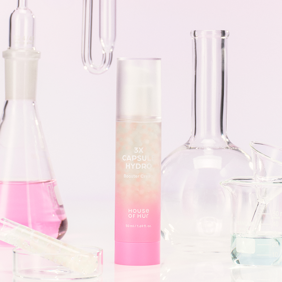 HOUSE OF HUR cream|hydro booster cream|capsule moisturizer|vegan skincare| cruelty-free cream|hydration cream|skin elasticity| radiant skin|capsule cream|