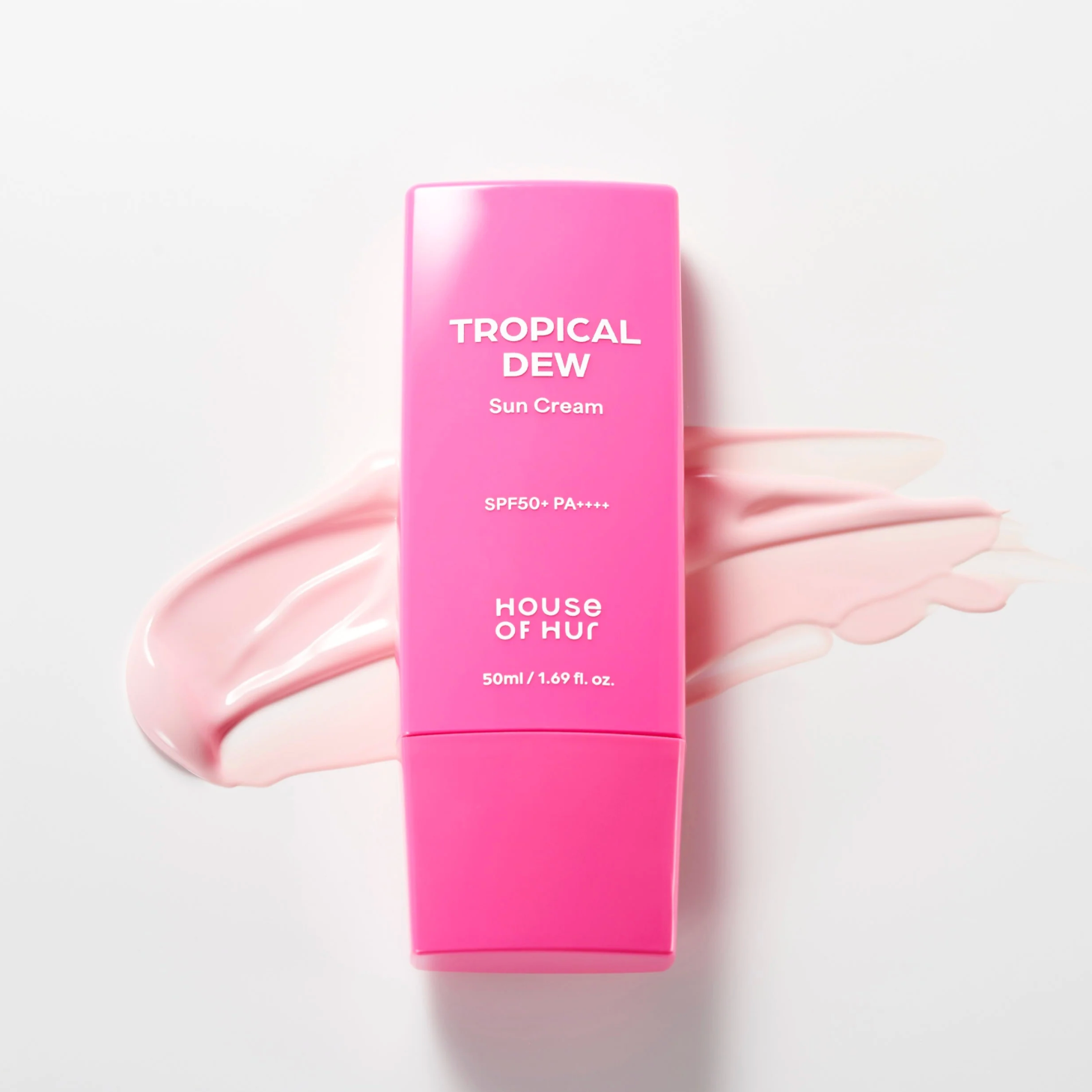 House of Hur sunscreen|Dewy sunscreen SPF50+|Vegan Korean sun cream|Glow sunscreen for dry skin|No white cast SPF|Cruelty-free Korean skincare|Tropical antioxidant sun protection

