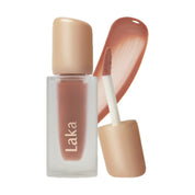LAKA Fruity Glam Tint lip gloss with applicator on a white background