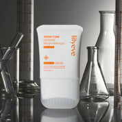 LILYEVE Grow Turn Exosome Brush Ampoule with laboratory equipment in the background