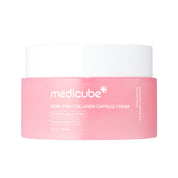 MEDICUBE PDRN Pink Collagen Capsule Cream jar on white background
