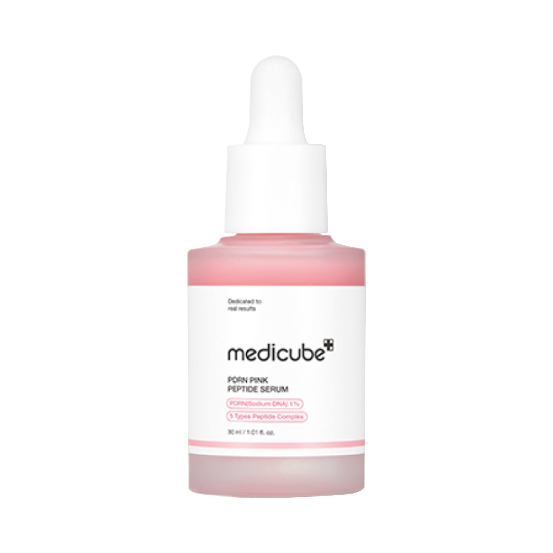 Medicube Pink Peptide Serum bottle on a white background