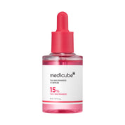 MEDICUBE TXA Niacinamide 15 Serum bottle with red cap on a white background