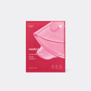 MEDICUBE EGF NAD Firming Gel Mask in a pink and red rectangular pouch, shown against a light gray background.