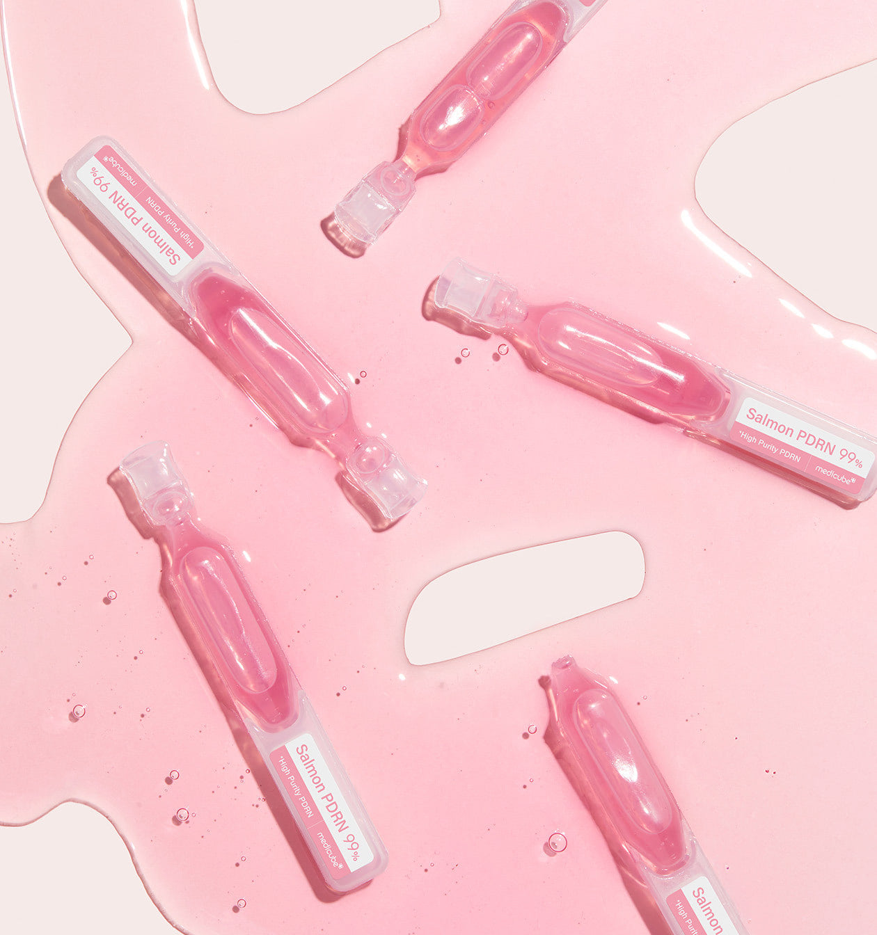 medicube Salmon DNA PDRN Pink One Day Serum | 99% Salmon DNA PDRN Intensive Ampoule, Collagen, Glutathione, Hyaluronic Acid - Improves skin radiance |PDRN serum|