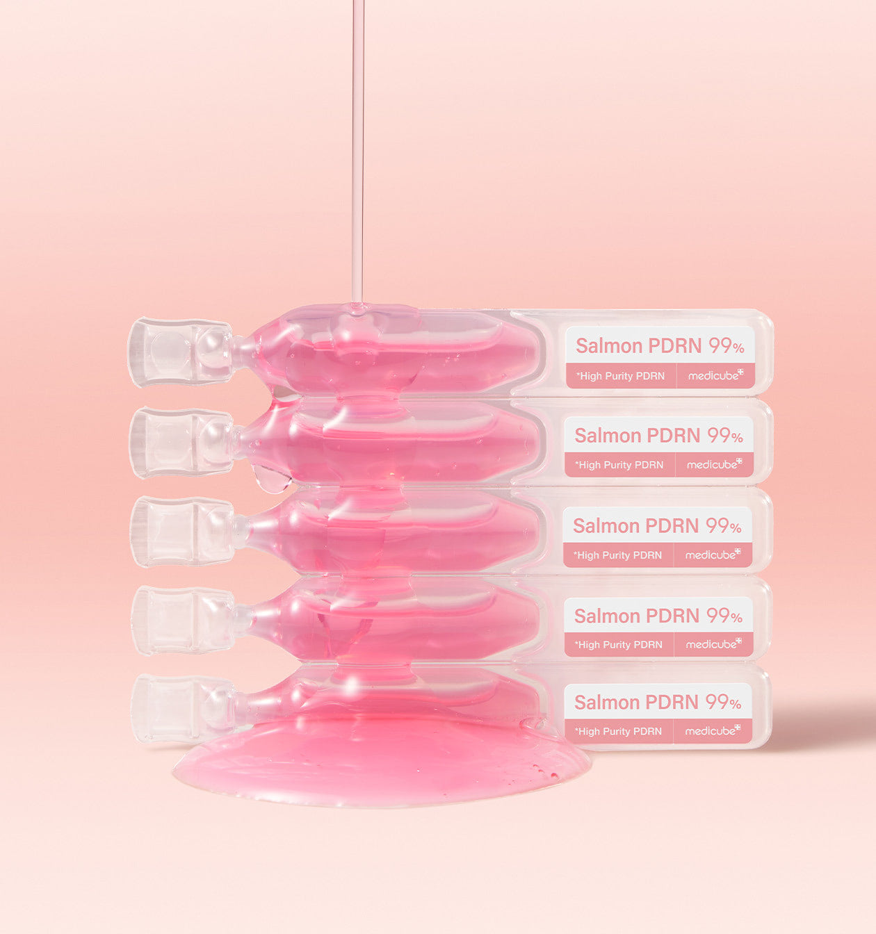 medicube Salmon DNA PDRN Pink One Day Serum | 99% Salmon DNA PDRN Intensive Ampoule, Collagen, Glutathione, Hyaluronic Acid - Improves skin radiance |PDRN serum|