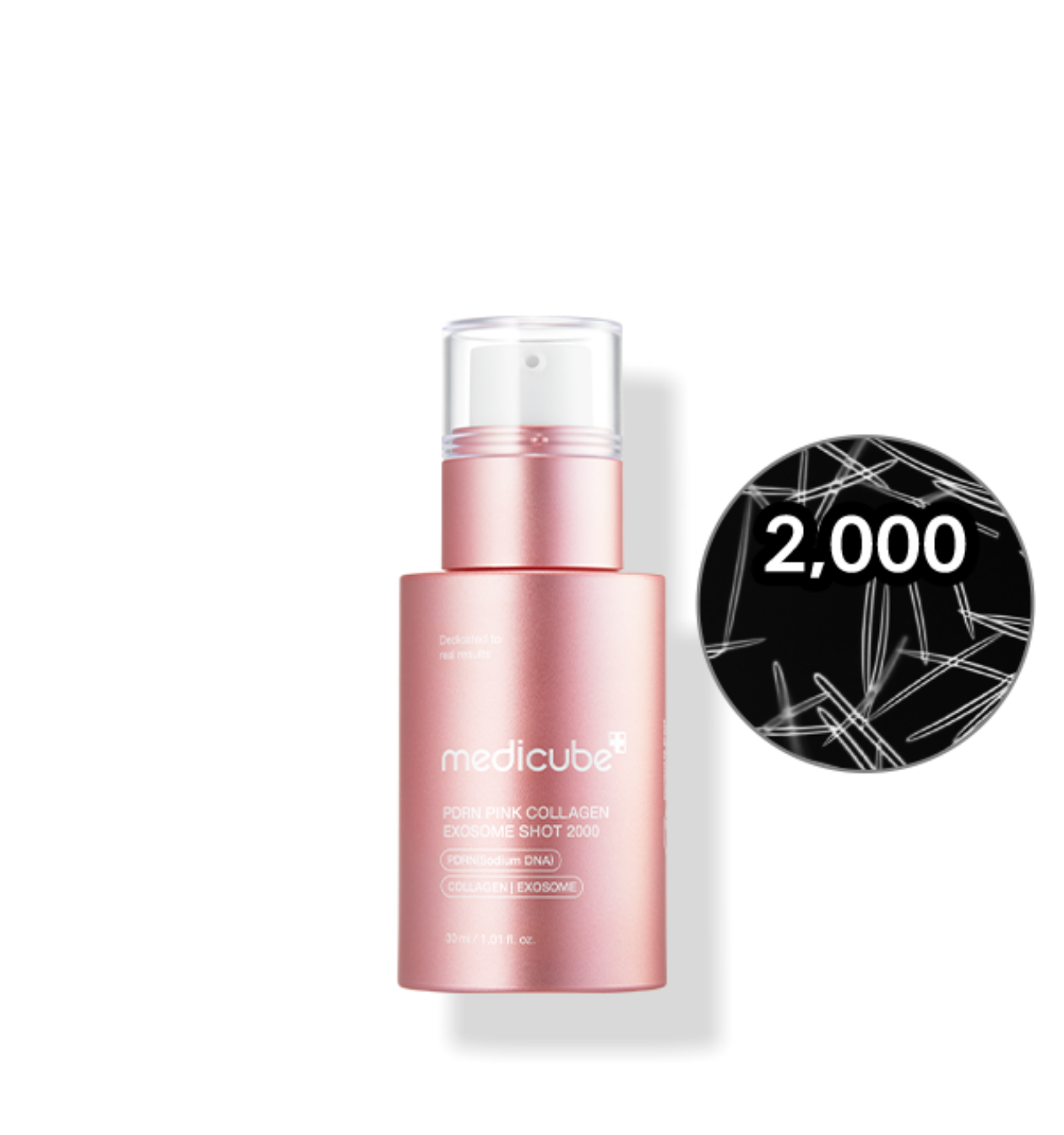 MEDICUBE PDRN Pink Collagen Exosome Shot Serum 2000| PDRN serum| collagen serum | exsome serum 2000| Medicube serum|Medicube pdrn|