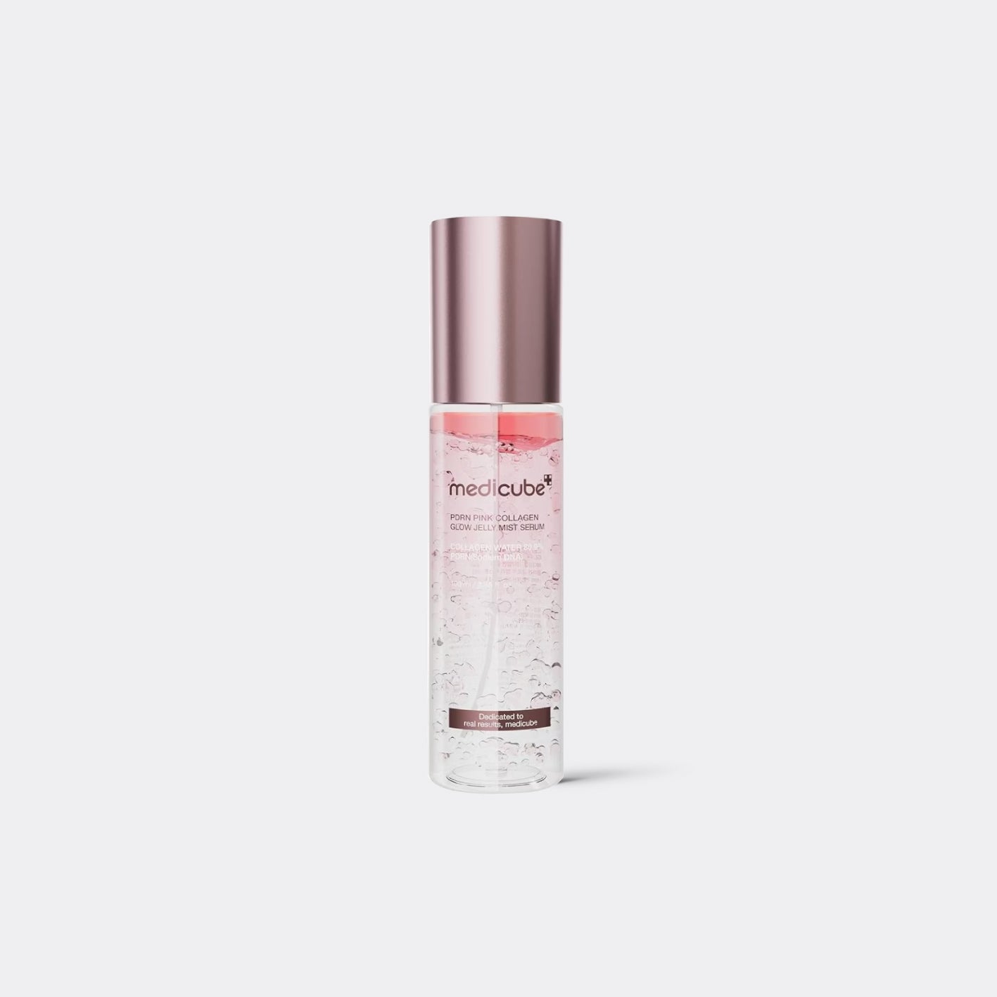 MEDICUBE PDRN Pink Collagen Glow Jelly Mist Serum  on a white background