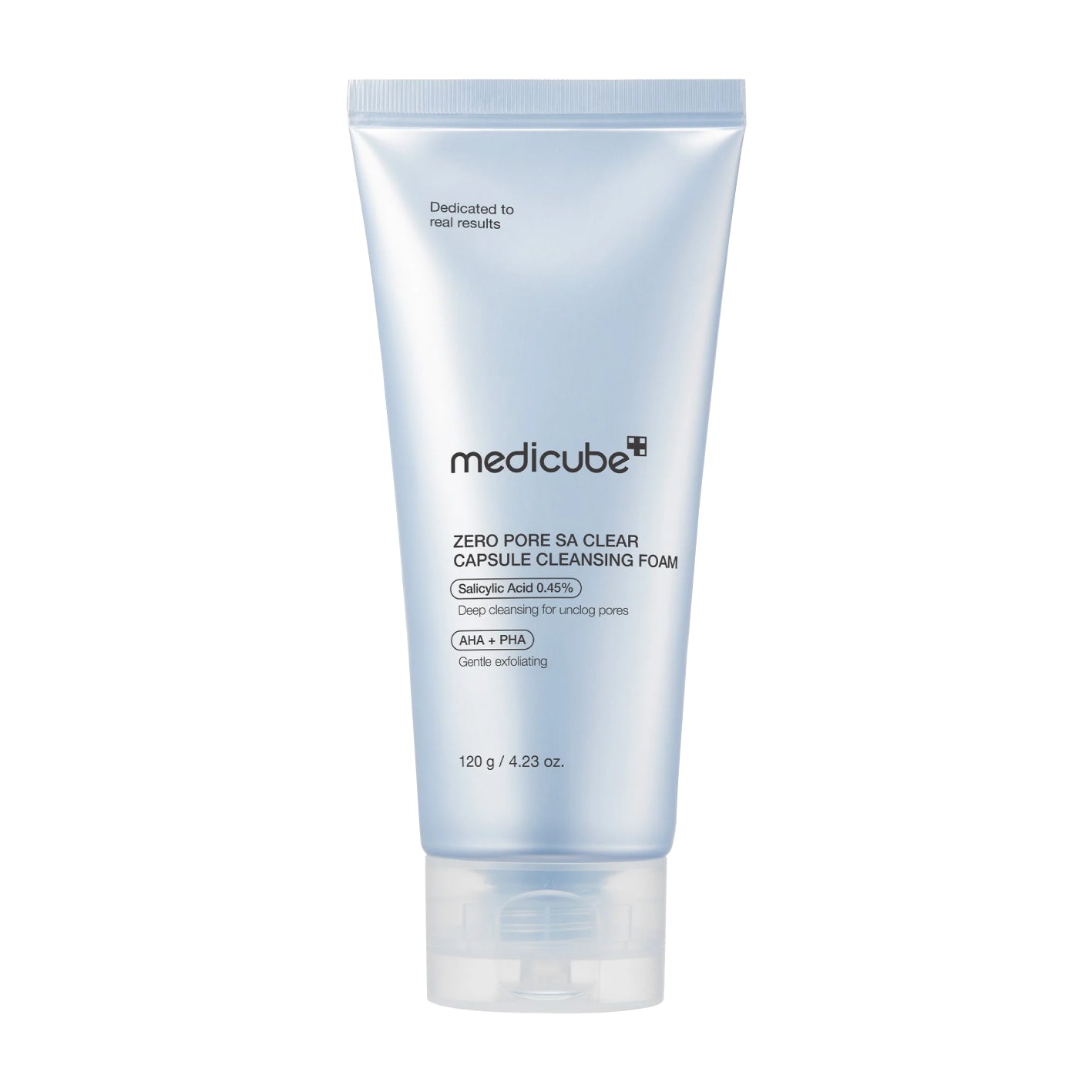 MEDICUBE Zero Pore Capsule Cleansing Foam tube with white background
