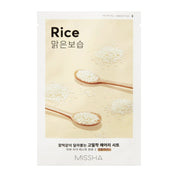 MISSHA Airy Fit Sheet Mask (Rice) on white background