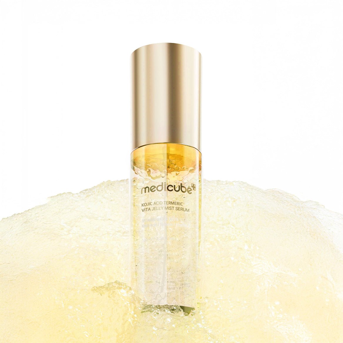 Medicube Kojic Acid Turmeric Vita Jelly Mist Serum on a white background