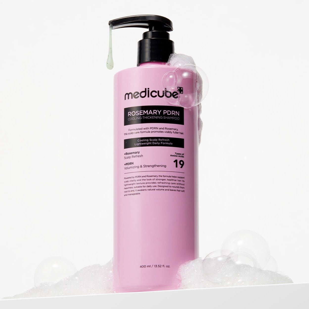 MEDICUBE Shampoo Rinfrescante e Astringente al Rosmarino PDRN