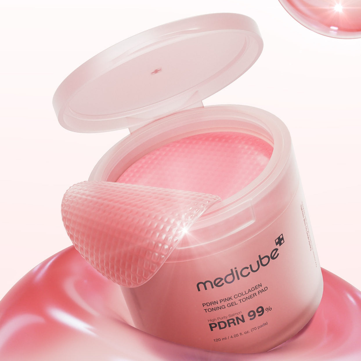 Medicube PDRN Pink Collagen Toning Gel Toner Pad|MEDICUBE| collagen| toner pad| PDRN| PDRN99%|collagen gel toner pad|