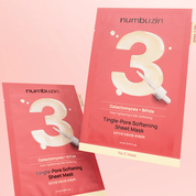 NUMBUZIN No.3 Tingle-Pore Softening Sheet Masks two outside package