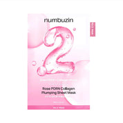NUNBUZIN No.2 Rose PDRN Collagen Plumping Sheet Mask with white background
