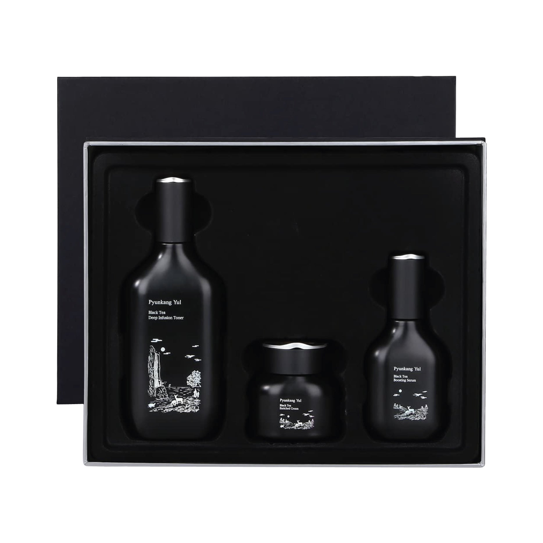 PYUNKANG YUL Black Tea Line Gift Set with white background