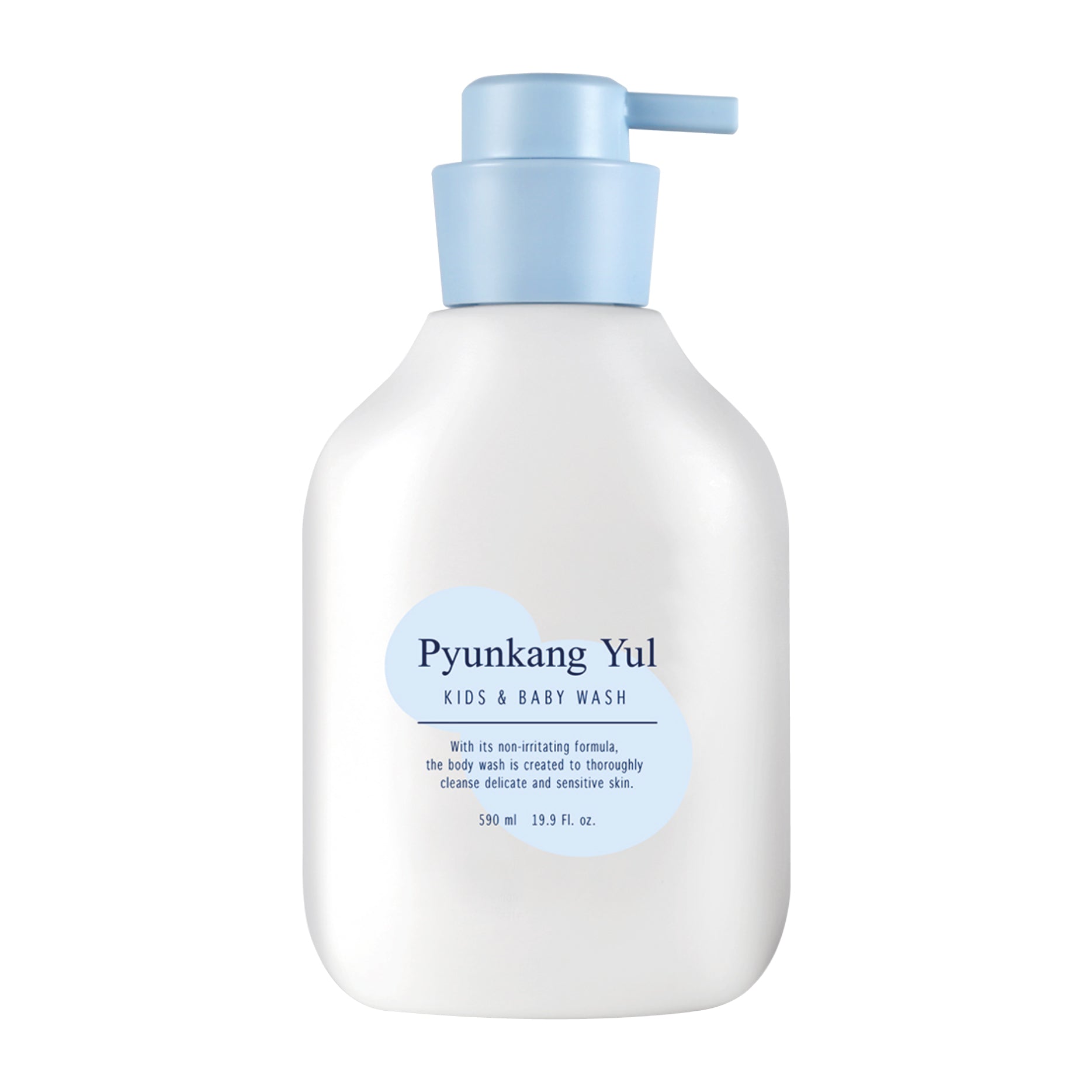 Pyunkang Yul Kids & Baby Wash bottle with pump on a white background